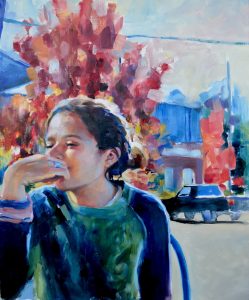 Artist in Resident Molly Must GlogauAIR Kreuzberg Painting