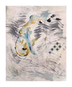 Fall-into-an-abyss-Carbuncle-Oil-Painting-on-paper-210-x-297mm-2018