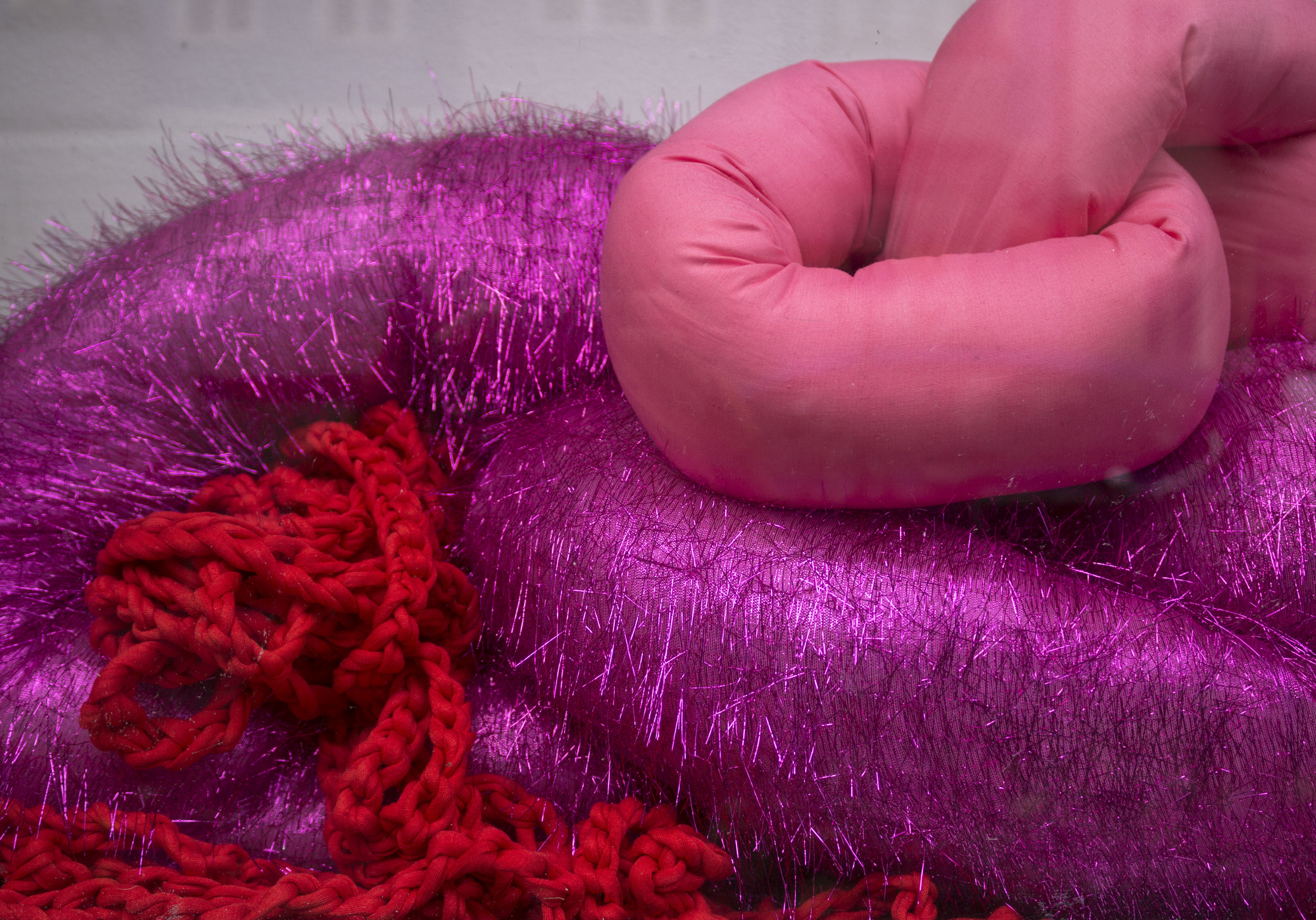 work by former resident artist at glogauair Nessa Finnegan, When I Grow Up, Textile sculpture
